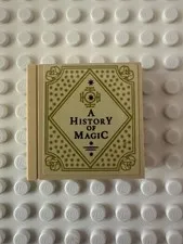 LEGO Brick 1 x 4 x 3 with Black 'A HISTORY OF MAGIC' and Gold Ornate 49311pb041