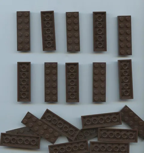 LEGO x 20 Dark Brown Plate 2 x 6 3795