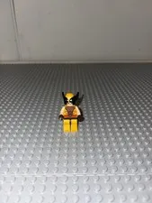 LEGO Wolverine Minifigure Figure Yellow and Brown Outfit Plastic