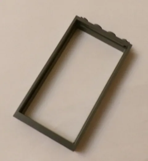 Lego x1 Dark Bluish Gray 1x4x6 Door Frame, 60596 (028-186)