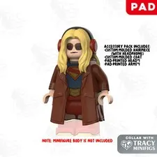LEGO DC Comics Custom LokLokMoc Supergirl Movie Upgrade Pack Pad Printed