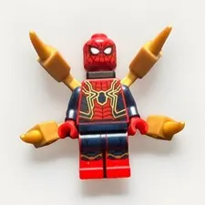 LEGO Iron Spider-Man Minifigure 76108 w/ 2 Web Power Blast Pieces