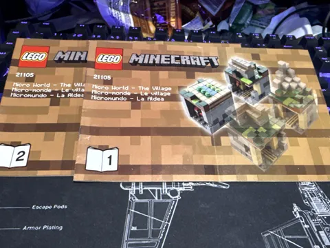 Lego Minecraft 21105 Instruction Manual Micro-World Village 2 Booklets ONLY