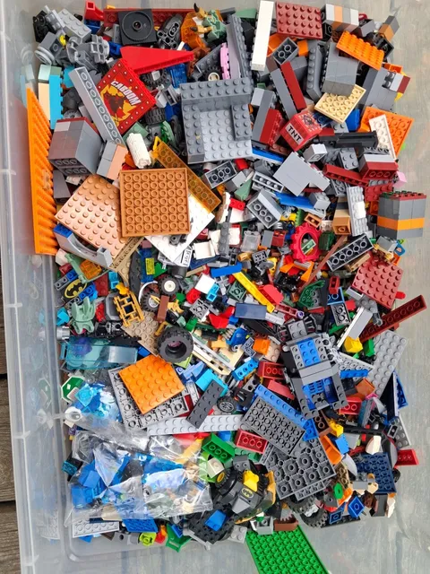 12 lbs LEGO Bulk Lot Mixed Bricks Parts Pieces Random Assorted Colors Lot 4