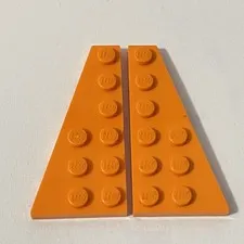 Lego 54383 54384 Orange Replacement Parts Pieces Lot of 2