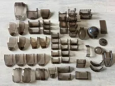 LEGO Trans Brown Windshield Canopy Window Cockpit Parts Lot 55 Pieces Mixed