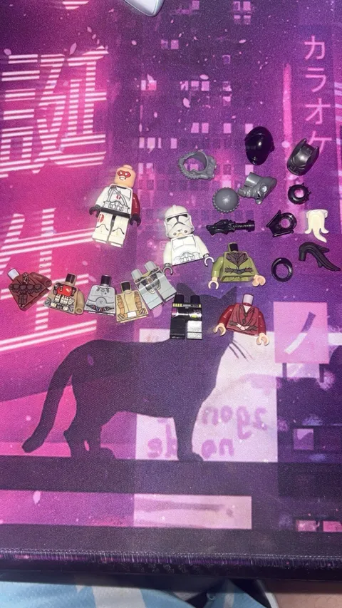 Lego parts and pieces mini-figure lot torsos/legs/masks/ and incompletes