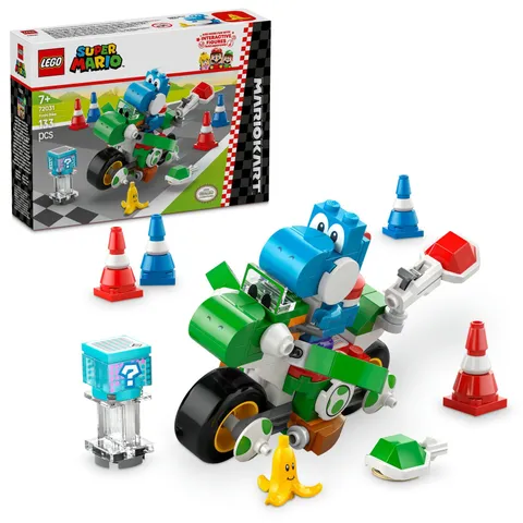 LEGO Super Mario Mario Kart Yoshi Bike Building Set Toy