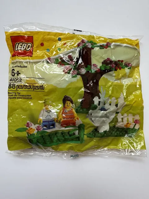 LEGO SEASONAL *SPRINGETIME SCENE* SET 40052 *NEW FACTORY SEALED POLYBAG*