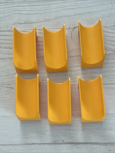 LEGO BRIGHT LIGHT ORANGE LOT 6 PCS PLAYGROUND STRAIGHT SLIDE BUILDING PIECES