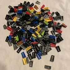 3 Ounces Of Assorted 1x2 Lego air vent louvers Slopes