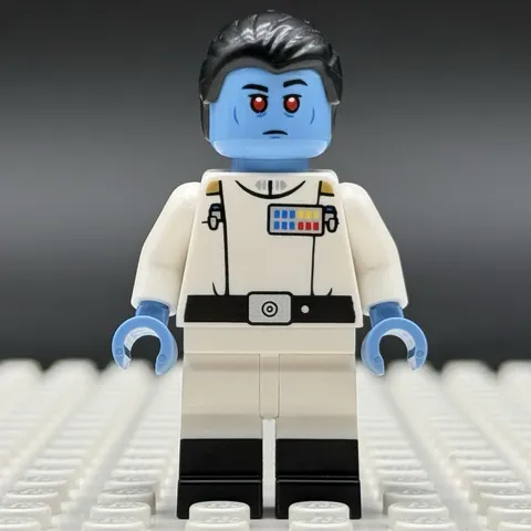 Lego Star Wars Grand Admiral Thrawn Medium Blue Skin 75385 sw1356 Retired