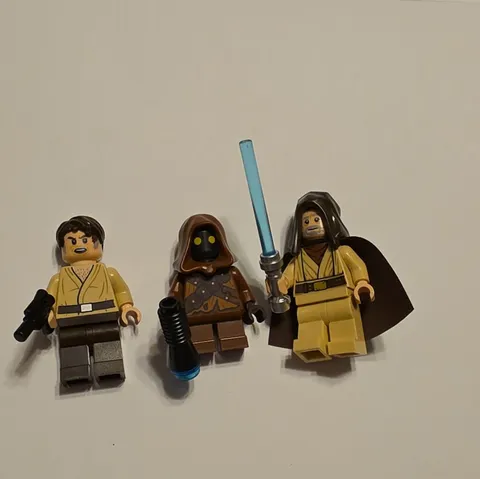 LEGO Star Wars Wuher, Jawa, Obi-Wan Minifigure Lot 3 Pieces Assorted 