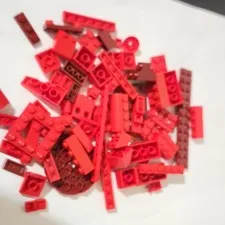 LEGO Red Assorted Bulk Lot Of Pisces