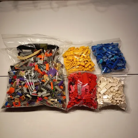 Assorted LEGO Bulk Lot - Mixed Pieces, Plates & Specialty Parts + Color Bags
