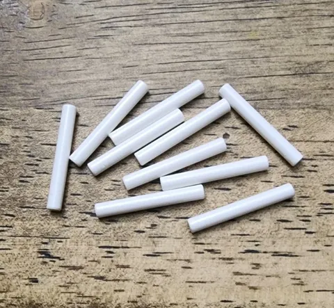 LEGO White Bar 3L (Bar Arrow) QTY 10. Part No. 87994.