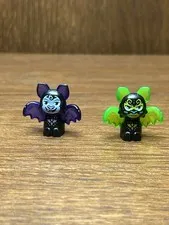 2 AUTHENTIC LEGO MOLO & VESPE BATS ELVES Animal MINIFIGURES RARE! FROM 41192