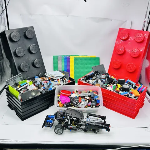 HUGE LEGO Bulk Lot 21 lbs Star Wars Technic Minifigures Storage Brick Baseplates