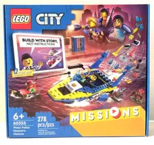 Lego City 60355 Water Police Detective Missions.  New & Factory Sealed