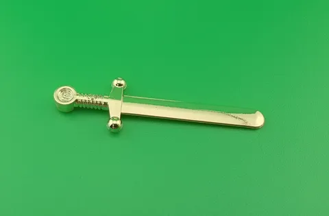 LEGO Part Gold Chrome Sword Greatsword Weapon King Knight Castle Adventure