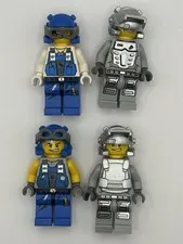 LEGO Power Miners Lot Brains Engineer Rex 8190 8189 8191 8188 8964 Minifigures