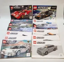 LEGO Speed Champions Instruction Manual Lot Mixed Sets