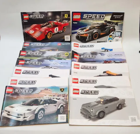 LEGO Speed Champions Instruction Manual Lot Mixed Sets
