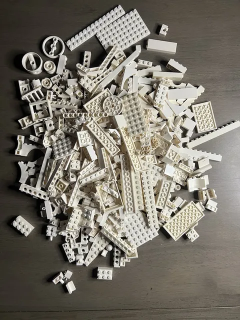 LEGO White Specialty Brick Plate Bulk 1 Lb 4 Oz