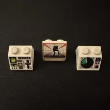 LEGO Star Wars White/Multicolor Printed Control Panel/Monitor Bricks