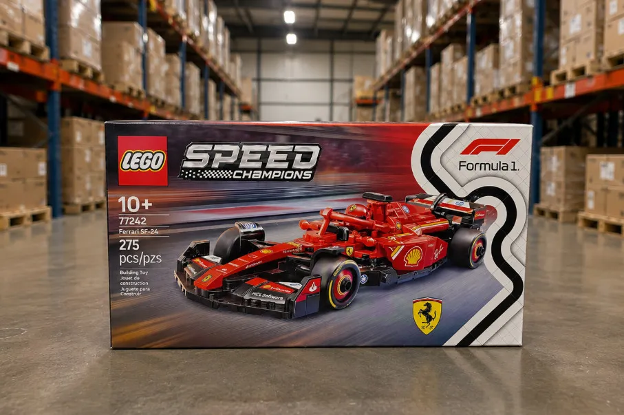 LEGO Speed Champions Ferrari Car Building Set and Toy Driver 77242