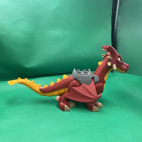 LEGO - Duplo Dragon Large with Bright Light Orange Underside - Dark Red