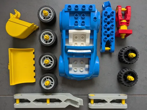 Lego Duplo Toolo Bundle Shovel Brick Connector Wheels Spare Parts Parts