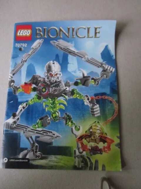 Lego Building Instructions Instruction Bionicle 70792