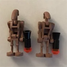 LEGO Star Wars Original sand red Geonosion  battle droids lot of 2