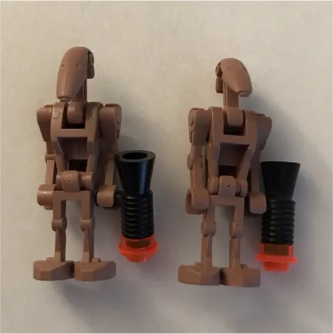 LEGO Star Wars Original sand red Geonosion  battle droids lot of 2