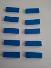 No 335.  lego tile 1x3.   63864 Blue
