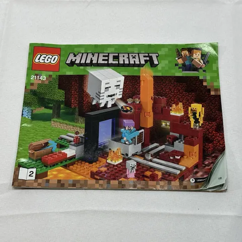 LEGO Manual Only 21143 Minecraft Paper Instructions The Nether Portal