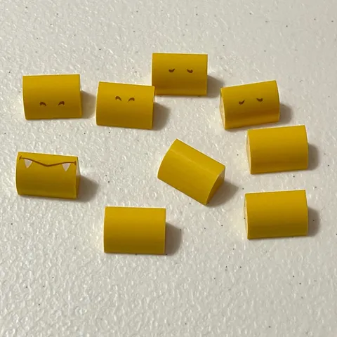 Lego 31352 Yellow Replacement Add-on Pieces Parts Lot of 9