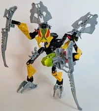 LEGO #8696 Bionicle Makuta Bitil, 100% Complete With Both Nynrah ghost blasters!