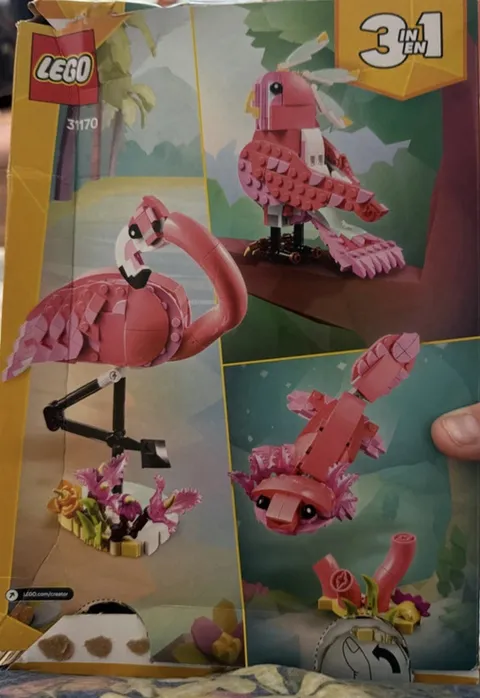LEGO Creator 3 in 1 Wild Animals Pink Flamingo
