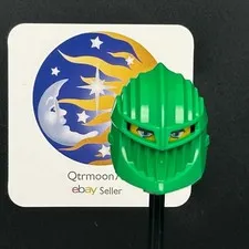 LEGO Brand KNIGHTS KINGDOM Large Figure RASCUS Visor PART ~47470~ GREEN x1