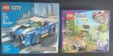 LEGO CITY "Police Car" and LEGO FRIENDS "Olivia's Flower Garden" Sets;New/Sealed