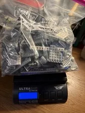 LOT BULK LEGO BRICKS AND PARTS Mostly Gray 2.9 Lbs Super Storage Bag Half Full