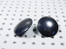 LEGO Lot of 2 Blank Black Plain Round Shield Armor Minifig BS