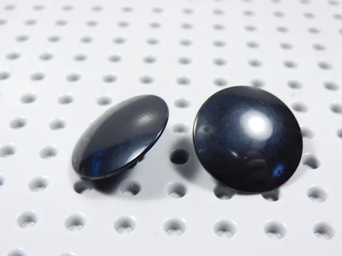 LEGO Lot of 2 Blank Black Plain Round Shield Armor Minifig BS