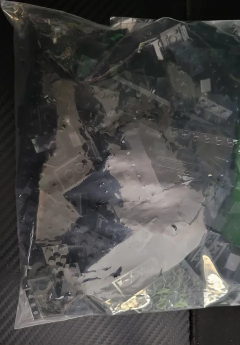 LEGO By The Pound Black Bricks 14.3 oz Bag