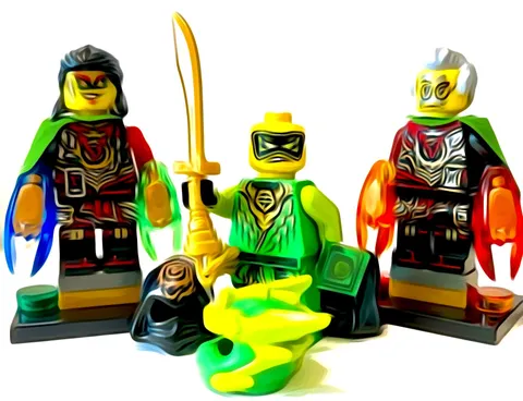 ACRONIX KRUX + NINJAGO LEGO DRAGON LLOYD