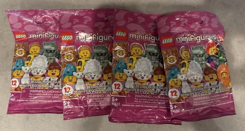 LEGO Minifigures Series 24 Mystery Bag, Lot Of 4 Unopened, Set 71037