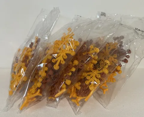 LEGO Tree Branch Leaf Plant Pieces Lot of 5 Bags Brown Yellow Foliage Parts Bulk