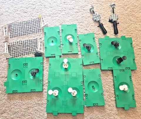 LEGO - Soccer Futbol Field Stadium Field Piece Parts Lot Retired Set 3409